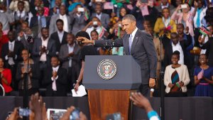 US-Präsident Barack Obama richtete sich in einer Rede an die Kenianer. Foto: dpa