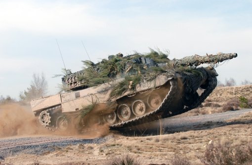 Leopard II im Einsatz Foto: dpa