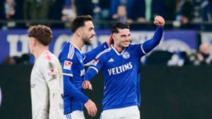 Großer Jubel beim FC Schalke 04 Foto: dpa/Bernd Thissen