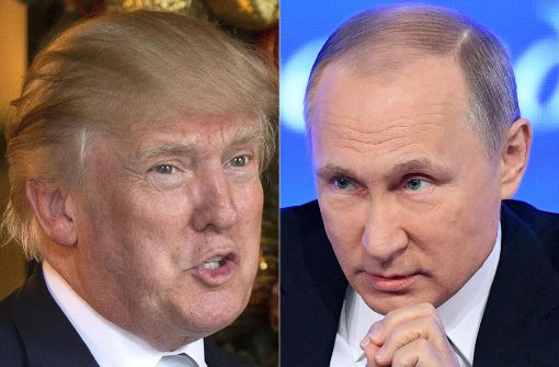 Donald Trump und Wladimir Putin wollen sich in Deutschland treffen. Foto: AFP