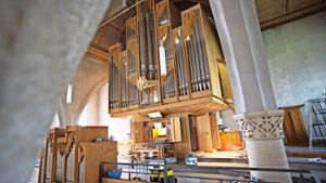 Die Orgel in der Kirchheimer Martinskirche präsentiert sich nur optisch in einwandfreiem Zustand. Foto: Horst Rudel