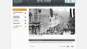 Das Haus der Geschichte zeigt auf seiner Internetseite www.geschichtsort-hotel-silber.de das Projekt zur Gedenkstätte. Screenshot: StN