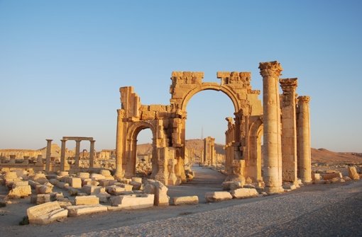 Die Überreste der antiken Oasenstadt Palmyra Foto: dpa