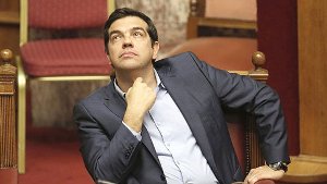 Ministerpräsident Alexis Tsipras erwartet die Unterhändler der Geldgeber-Institutionen. Foto: dpa