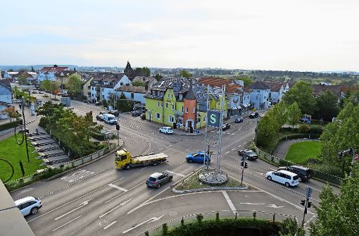 Die Karlstraße (im Bild oben links) soll für künftige Verkehrsströme ertüchtigt werden. Foto: Häusser
