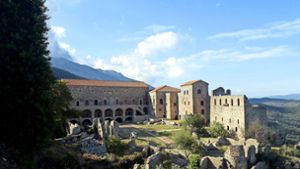 Der zum Teil rekonstruierte Palast der byzantinischen Ruinenstadt Mistra bei Sparta. Sie gehört seit 1989 zum Unesco-Weltkulturerbe. Foto: Thieme