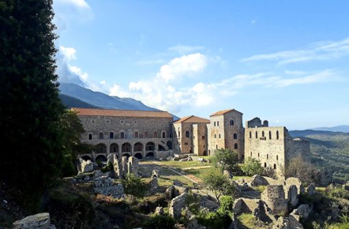 Der zum Teil rekonstruierte Palast der byzantinischen Ruinenstadt Mistra bei Sparta. Sie gehört seit 1989 zum Unesco-Weltkulturerbe. Foto: Thieme