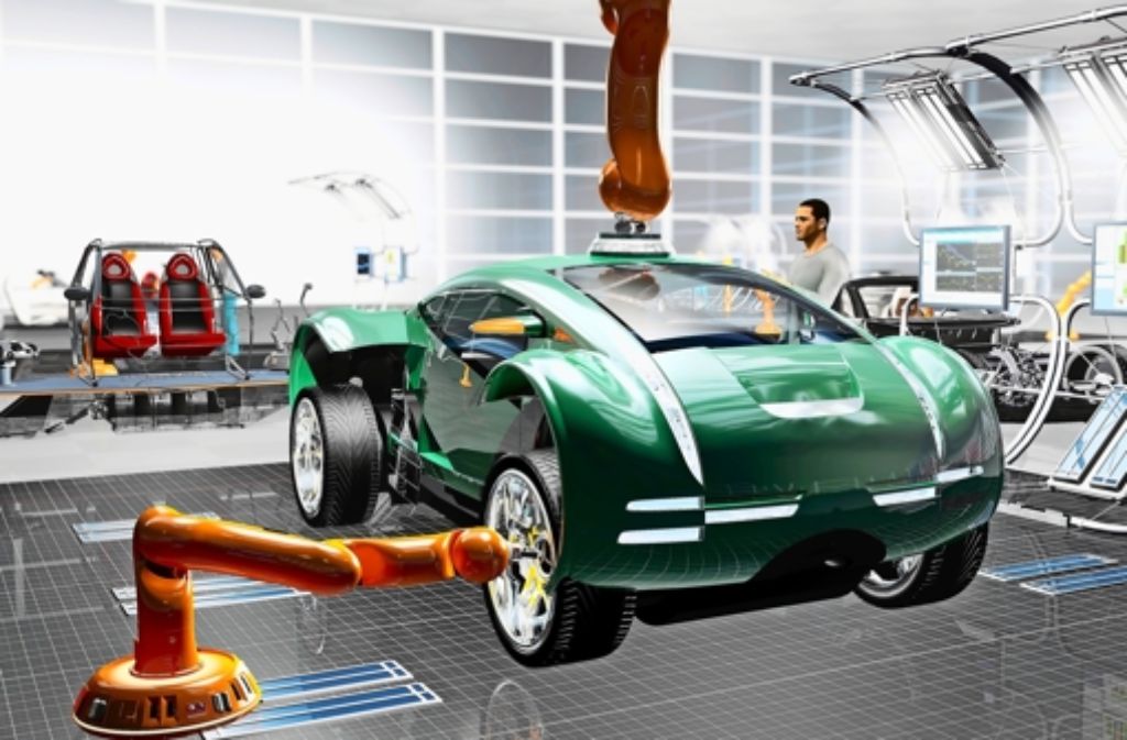 So futuristisch diese Animation anmutet, die Fabrikarbeit  wird in Zukunft so oder ähnlich aussehen. Mensch und Maschine arbeiten darin komplett vernetzt