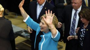 Demokratin Hillary Clinton auf einer Wahlkampfveranstaltung  in Los Angeles. Foto: AP