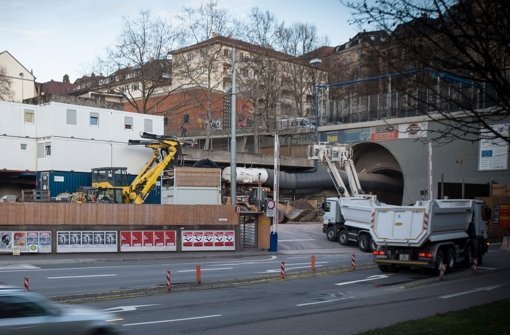 In der City sind bisher 198 Meter Bautunnel gegraben Foto: Lichtgut/Achim Zweygarth