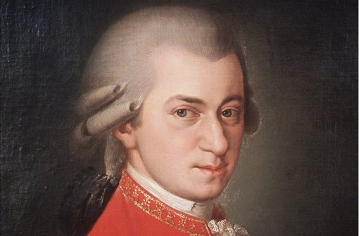 Mozart in Öl. Foto: dpa