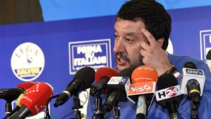 Matteo Salvini hat sich die Regionalwahl etwas anders vorgestellt. Foto: dpa/Stefano Cavicchi