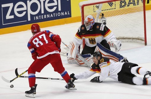 Aus der Traum: Die deutsche Eishockey-Nationalmannschaft scheitert im WM-Viertelfinale an Russland. Foto: EPA