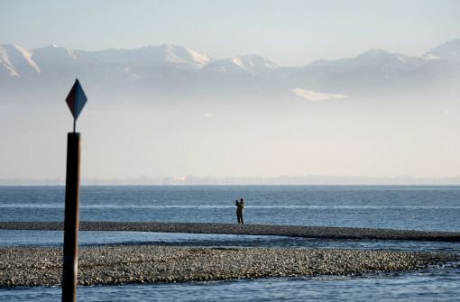 Blick auf den Bodensee bei Langenargen. Foto: dpa