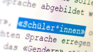 Der Genderstern  findet nun auch Eingang in Texte der Stuttgarter Verwaltung. Foto: dpa/Gregor Bauernfeind
