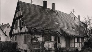 Dieses alte Bauernhaus stand einst an der Waldhornstraße 10 in Echterdingen. Foto: Archiv//STZ/STN