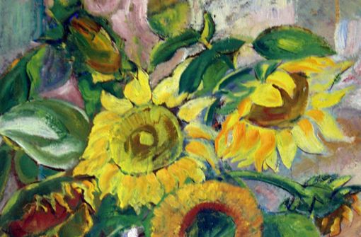 „Sonnenblumen“ von Richard Hohly, der im Dritten Reich als „entarteter Künstler“ diffamiert war: eines der Werke in der Auktion. Foto: privat