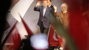 Recep Tayyip Erdogan ist in Karlsruhe angekommen. Foto: dpa