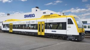 Auf der Strecke Gäu-Mutrr verkehren ab Ende 2017 Züge in einheitlichem Landesdesign Foto: „SWEG/Guido Gegg“