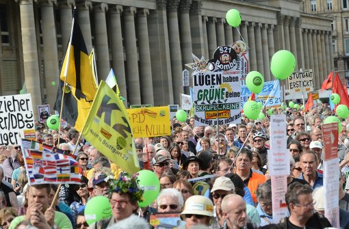 Die Gegner des Bahnprojekts Stuttgart 21 erwarten am Wochenende tausende Demonstranten. Foto: dpa