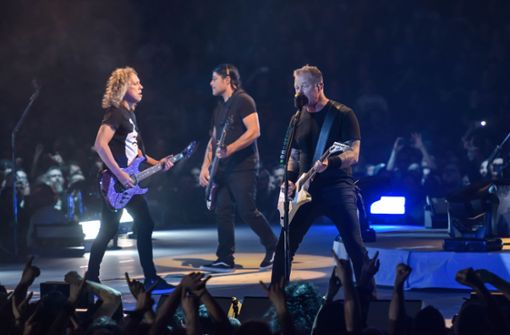 Metallica können nicht nur Metall, sondern auch deutschen Schlager – wie sie in Stuttgart unter Beweis stellten. Foto: Lichtgut/Max Kovalenko