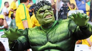 Dieses grüne Monster, bekannt als Hulk, ist vor allem eins: Kraftprotz. Und zudem Namensgeber für einen brasilianischen Spieler. Die Idee dazu hatten übrigens die Japaner... Foto: dpa