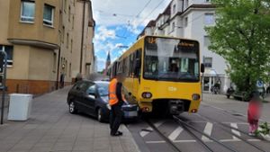 In Stuttgart-Ost ist es am Dienstag zu einem Stadtbahn-Unfall gekommen. Foto: Andreas Rosar