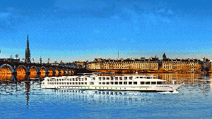 Die Handelsstadt Bordeaux mit ihren prächtigen Fassaden liegt direkt an der Garonne. Foto: Claudia Diemar