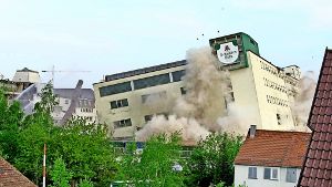 2002 wurde die Brauerei gesprengt, da stand sie schon fünf Jahre leer. Foto: Archiv