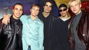 Die Backstreet Boys auf dem Höhepunkt ihrer Karriere im 1997. In unserer Bildergalerie sehen Sie, was aus den anderen erfolgreichen Boygroups der 1990er Jahre wurde. Foto: dpa