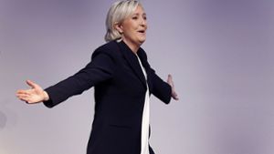 Marine le Pen spricht am 5. Februar vor ihren Anhängern. (Archivfoto) Foto: AP