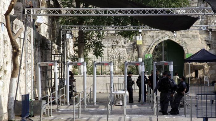 Israel baut Metalldetektoren am Tempelberg ab