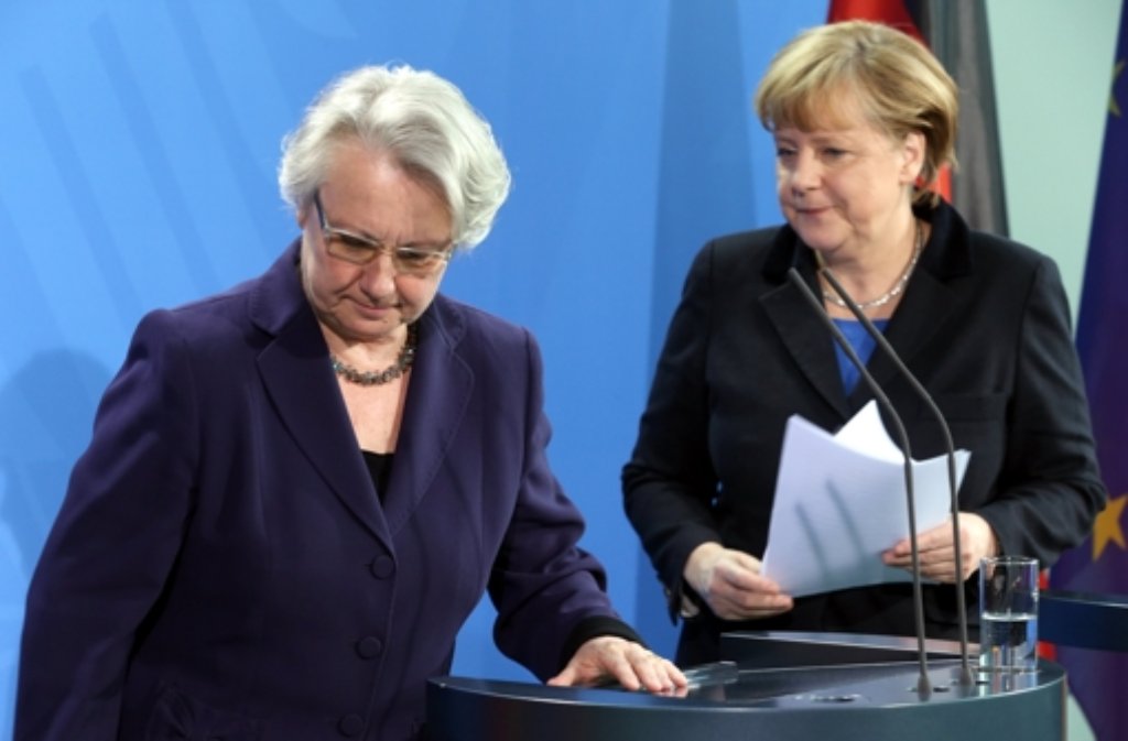 Folge der Plagiatsaffäre: Bundesbildungsministerin Annette Schavan (CDU) tritt zurück.