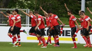 Am Donnerstag trainiert der VfB Stuttgart nochmal vor den Fans. Foto: Pressefoto Baumann