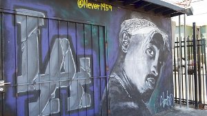 Tupac Shakur wurde am 7. September 1996 in Las Vegas angeschossen, sechs Tage später erlag er seinen schweren Verletzungen. Foto: AFP