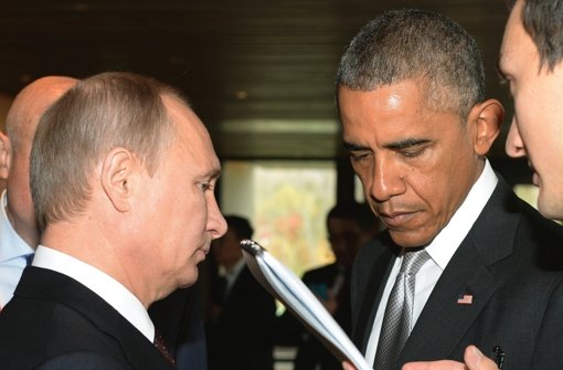 Der russische Staatschef Wladimir Putin (links) und US-Präsident Barack Obama. Foto: RIA Novosti Kremlin