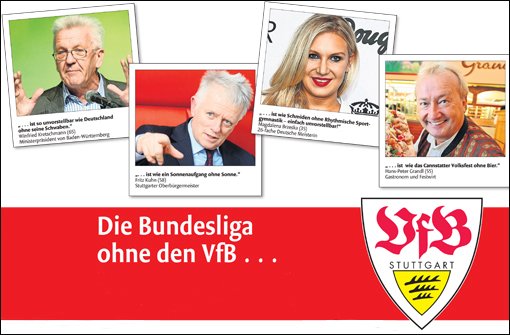 Wir haben uns bei Prominenten umgehört - als Mutmacher für den VfB Stuttgart. Klicken Sie sich durch unsere Bildergalerie. Foto: StN