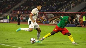 Will den Titel holen: Omar Marmoush (li.), hier im Halbfinale gegen Kamerun. Foto: imago/Shengolpixs