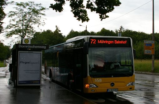 Die SSB verstärkt in den Hauptverkehrszeiten den Takt der Buslinie 72. Foto: Alexandra Kratz
