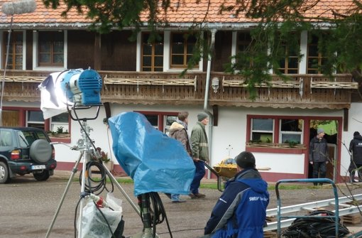 Dreharbeiten für die SWR-Serie „Die Fallers“ mitten im Schwarzwald. Die Familiengeschichten vom Bauernhof laufen seit 20 Jahren. Foto: Bock