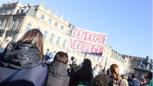 Zur Demo in Stuttgart kamen im Januar mehrere tausend Teilnehmende. Für Waiblingen hoffen die Veranstalter  auch auf eine rege Beteiligung. Foto: LICHTGUT/Zophia Ewska