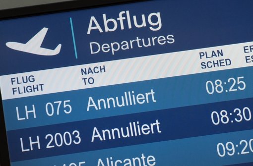Auf Passagiere der Lufthansa kommen neue Flugausfälle zu. Foto: dpa