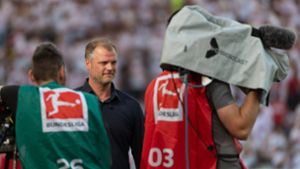 VfB-Sportdirektor Fabian Wohlgemuth ist in der Öffentlichkeit mittlerweile ein gefragter Mann. Foto: imago/Wolfgang Frank