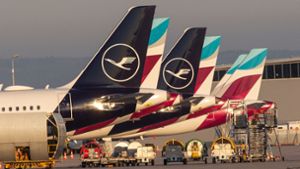 Die Piloten der Lufthansa-Tochter streiken – aber nicht in Stuttgart. Foto: Ines Rudel