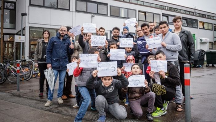 Flüchtlinge in Stuttgart treten in Hungerstreik