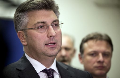 Andrej Plenkovic ist vermutlich bereits nach wenigen Monaten mit seiner Regierungskoalition am Ende. Foto: AP