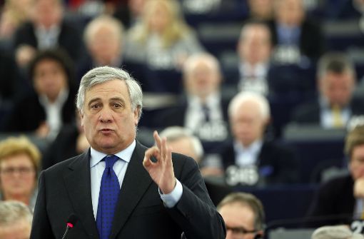 Der italienische Konservative Antonio Tajani wird neuer Präsident des Europaparlaments. Foto: AP