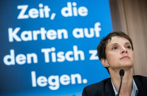 Die AfD – hier die Vorsitzende Frauke Petry – will in der kommenden Bundestagswahl mit automatisierten Nachrichten in den sozialen Netzwerken arbeiten. (Archivfoto) Foto: dpa
