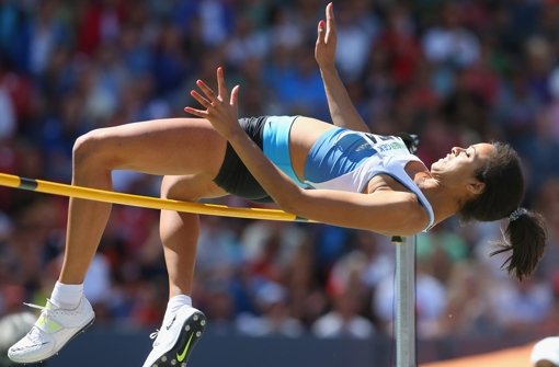 Marie-Laurece Jungfleisch möchte bei der WM ihre persönliche Bestmarke 1,97 Meter überspringen Foto: Images/Bongarts
