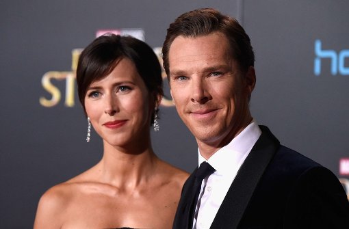 Benedict Cumberbatch und seine Frau Sophie Hunter erwarten Nachwuchs. Foto: AFP